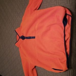 LL Bean Fleece Orange Pullover XXL Tall